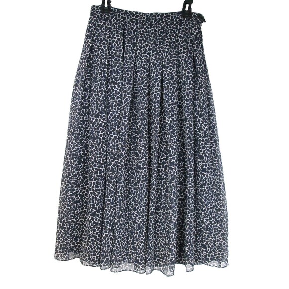 Who What Wear Black Tan Abstract Maxi Skirt 6 Pleated Back Zipper Preowned R169 - Picture 1 of 11